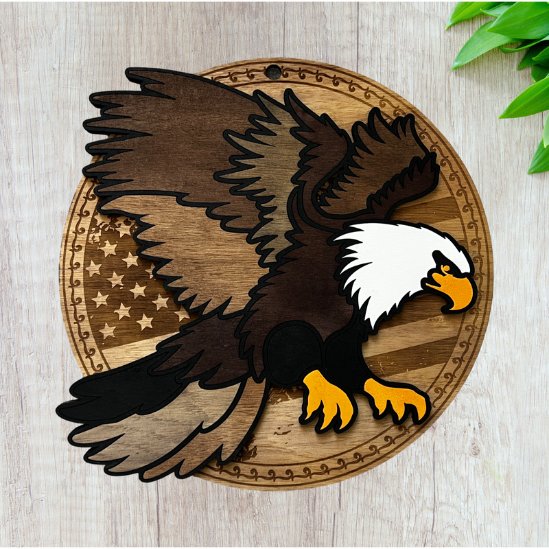 Door Sign - 12" Bald Eagle