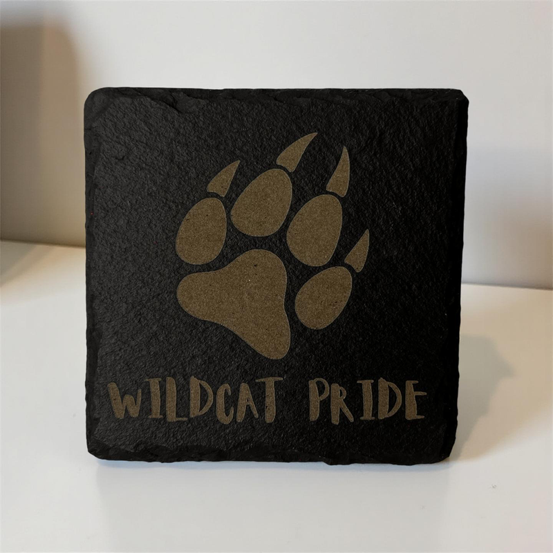 Slate Coaster - Wildcat Pride Paw