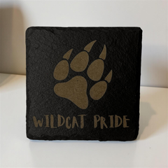 Slate Coaster - Wildcat Pride Paw