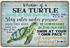 Wisdom of Sea Turtle sign