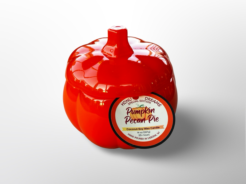 Pumpkin Pecan Pie 14oz candle (Orange Jar)